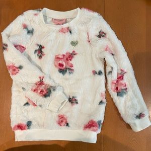 Girls plush sweatshirt